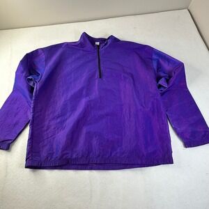 Surf Style Purple Turtle Sunset Pullover Windbreaker One Size